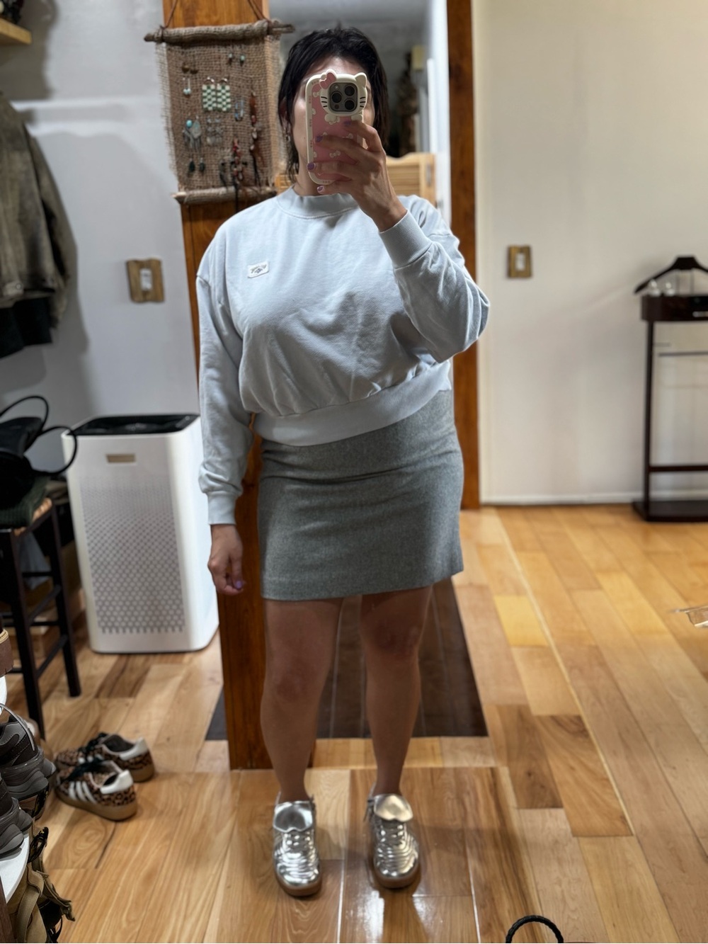 J Crew Classic Grey wool pencil  Skirt - Versatile Everyday Style size 8